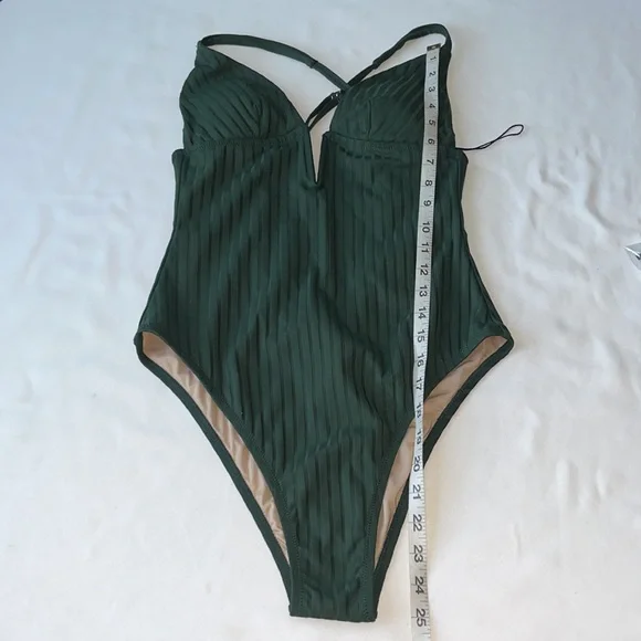 NWOT SHADE & SHORE ONE PIECE SWIMSUIT Sz M - Picture 8 of 12